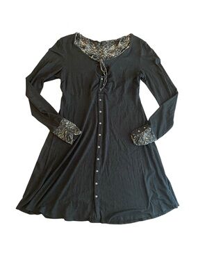 Nomads hemp wear Anastasia dress Large Black